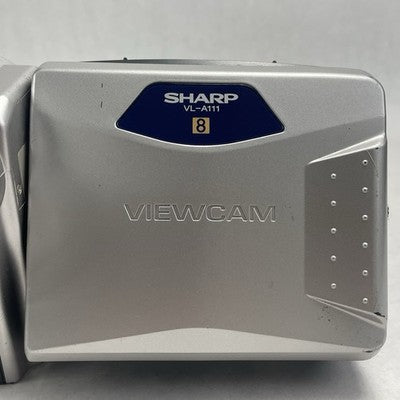 Sharp Viewcam VL-A111U 8mm Camcorder Silver 16x Zoom 2.5" LCD AC Adapter