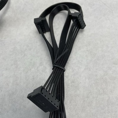 Unbranded 6 Pin to 3 x SATA Driver Power Supply Modular Cable Lot of 2