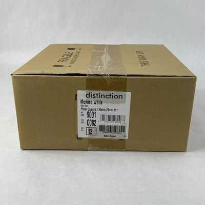 Steelite Distinction C082 Plate Quadro Metro 28cm 11" Monaco White 12ct per Case