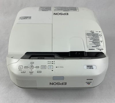 Epson BrightLink 595Wi H599A LCD Projector 205 Lamp Hours - No Remote Loud Fan