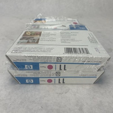 HP-11 Magenta Inkjet Print Cartridge C4837AN Exp 2007 Lot of 4