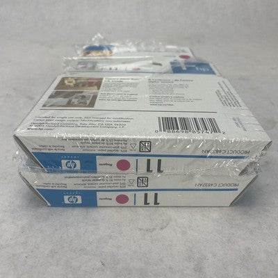 HP-11 Magenta Inkjet Print Cartridge C4837AN Exp 2007 Lot of 4