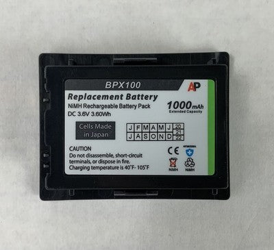 AP BPX100 3.6V 1000mAh Ni-MH Battery for Netlink i640 Nortel 2211 (Lot of 2)