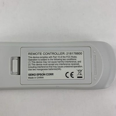 Epson 218178800 Remote Controller Replacement - Untested - Lot of 2
