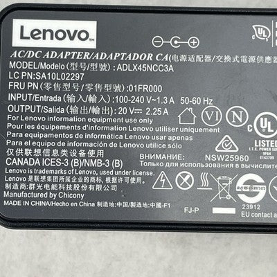 Lenovo ADLX45NCC3A  AC Adapter 20V 2.25A 45W Lot of 10