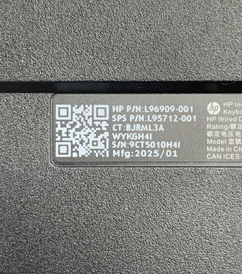 HP TPA-D002K L96909-001 USB-Wired Desktop Keyboard (Lot of 2)