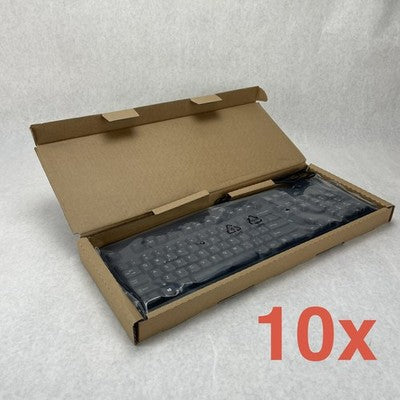 HP 672647-003 (KU1156) Wired USB Keyboard Lot of 10
