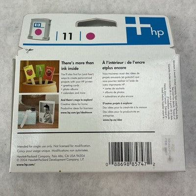 C4837AN Hp 11 Ink Cartridge Magenta 1100 1200 Sealed Expired Box Lot of 3