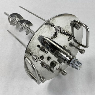 Sartorius Stedim 1.4435/2868 4L Liter Bioreactor Vessel Headplate And Stirrer