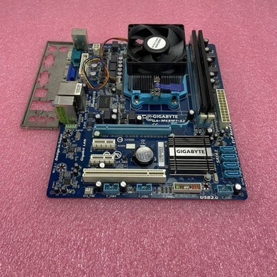 Gigabyte M68MT-S2 Motherboard AMD Athlon 2 X3 445 3.1GHz 8GB RAM w/IO Shield