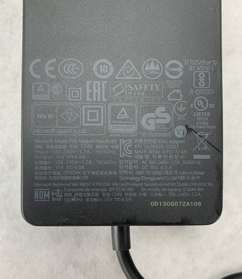 Microsoft 1749 15V 6A 90W AC Adapter For Surface Dock (Lot of 5)