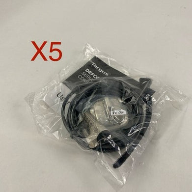 Targus 60 Defcon Mini Combo Cable Lock Lot of 5