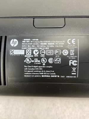 HP Compaq Elite 8300 AIO Intel Core i5-340 3.2GHz 8GB RAM No HDD No OS No Stand