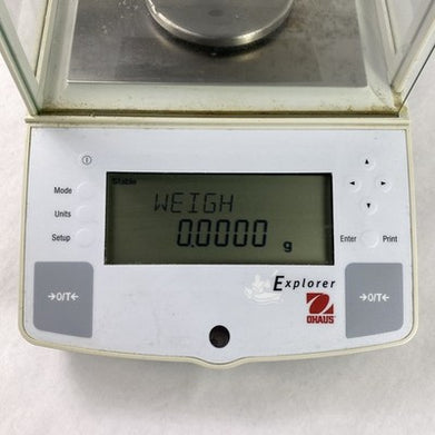 Ohaus E1RR80 Analytical Balance Scale Max 210/100g w/ AC Adapter