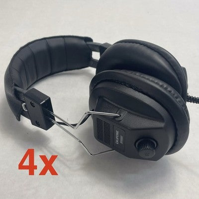 Califone 3068AV 3.5mm Plug Black Switchable Stereo Lot of 4