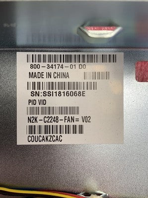 Cisco 800-34174-01 N2K-C2248-FAN=V02 Fan Unit