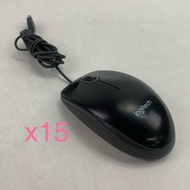 Logitech M-U0026 Wired USB Mouse (Lot of 15)