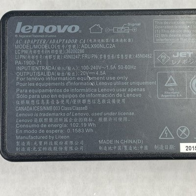 Lenovo ADLX90NLC2A 20V 4.5A 90W Charger Square Tip 36200286 Lot of 10