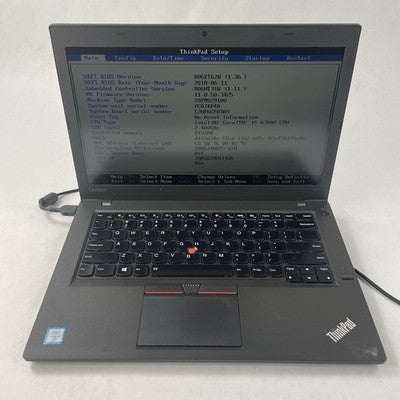 Lenovo ThinkPad T460 14" i5-6300U 2.40 GHz 8 GB RAM No SSD/OS/AC - Bottom Panel