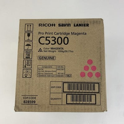 Ricoh Savin Lanier 828599 C5300 Pro Print Cartridge Magenta Genuine - New
