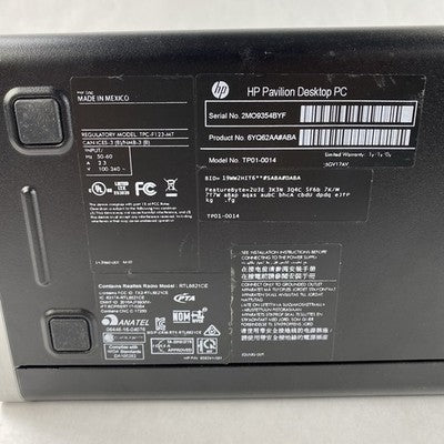 HP Pavilion TP01-0XXX DT Intel Core i3-8100 3.6GHz 1x8GB RAM No HDD No OS
