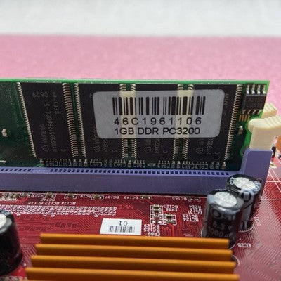 ECS PC Chips M848A Motherboard AMD Athlon XP 1.25GHz 1GB RAM w/IO