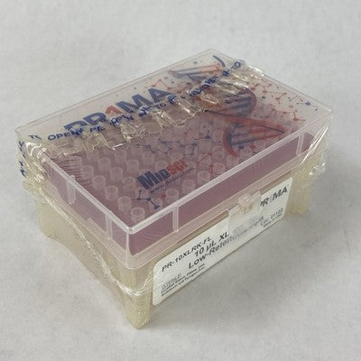 PR1MA PR-10XLRK-FL 10µl XL Clear Racked PR1MA Barrier Tips Case -4800 Total Tips