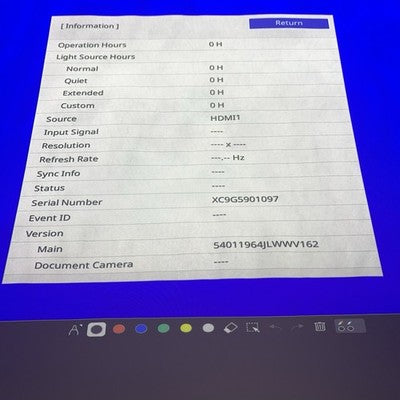 Epson EB-770Fi HA78A LCD Laser Projector 0 Lamp Hours - Tested