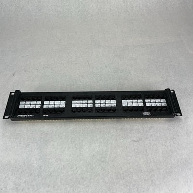 Hubbell P5E48UE SpeedGain C5E+ 2U 48-Port Rack Mountable Patch Untested