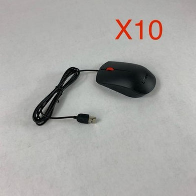 Lenovo 00PH133 SM8823 USB Wired  Black Mouse  - Untested - Lot of 10