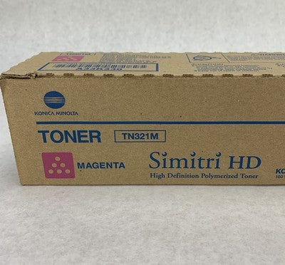 Konica Minolta Simitri HD TN321M A33K330 Magenta Toner Cartridge - Open Box