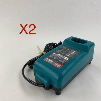 Makita DC1414 T 7.2-14.4V/7,2-15,4V Class 2 battery Charger Lot of 2
