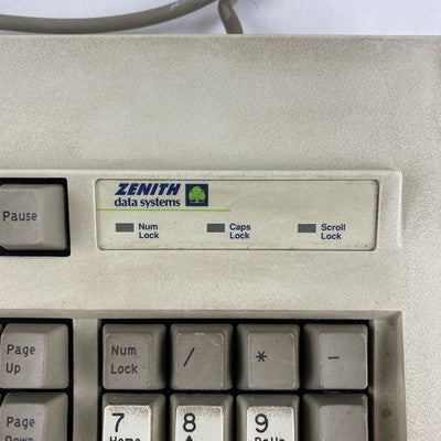 Zenith Data Systems Model ZKB-3 Keyboard AT Connector Untested