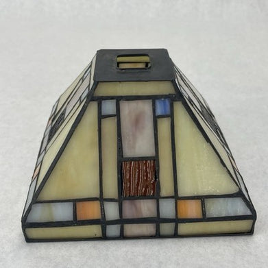 Vintage Tiffany Style Stained Glass Light Shades Pyramid Square
