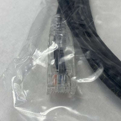 Slim 28AWG UTP Cat6 Patch Cord 6ft Black (Lot of 10)