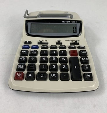Victor 1208-2 Compact Printing Calculator - Tested