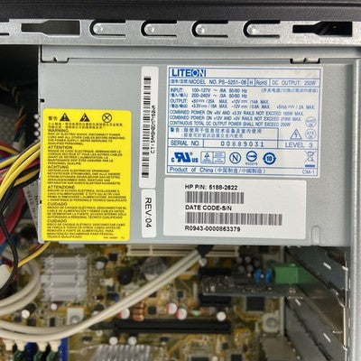 HP Pavilion P6204Y MT Pentium Dual-Core E5400 2.7 GHz 6 GB RAM No HDD No OS