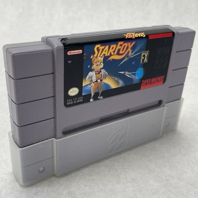 Star Fox Nintendo SNES Super FX Chip SNS-FO-USA Authentic Game Cartridge