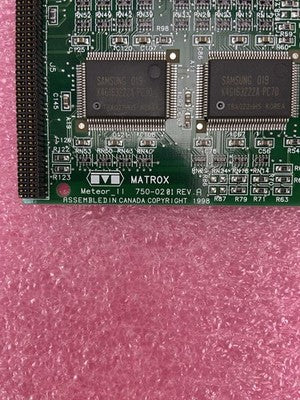 Matrox 752-0202 Rev A Meteor II Digital PCI Frame Grabber Meteor2-DIG/4/R
