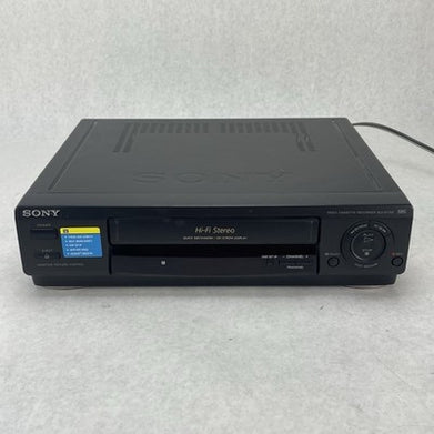 Sony SLV-677HF VCR 4-Head Hi-Fi Stereo VHS Player Recorder With Remote Works