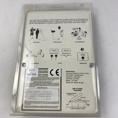 Crown Sound Grabber II PZM Microphone