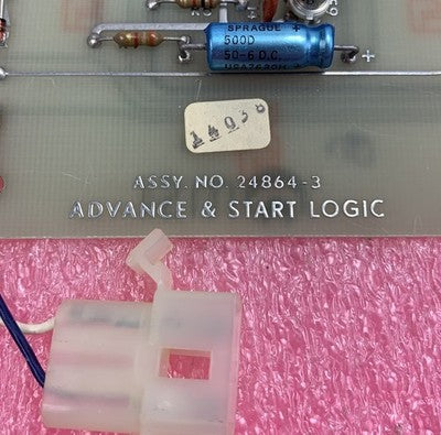 MSI Advance & Start Logic 14038 Assy No 24864-3 Card