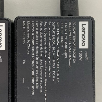 Lenovo ADL135NCC2A SA10E75849 135W AC Adapter Charger Square Slim Tip Lot of 2x