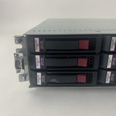HP StorageWorks MSA2000 Array 2x AJ751A Controller 2x PSU 12x Caddies No HDDs
