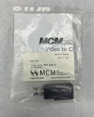 MCM 50-7745 BNC Male to RJ45/Screw Video Balun
