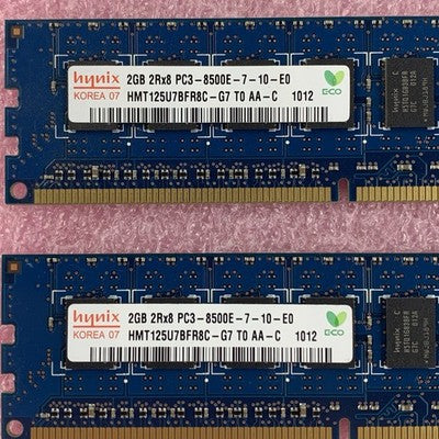 Hynix 2 GB HMT125U7BFR8C-G7 2Rx8 PC3-8500E Server Memory Ram Apple Lot of 12x