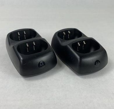 Motorola KEBT-071A Dual Bay Radio Battery Charger (Lot of 2)