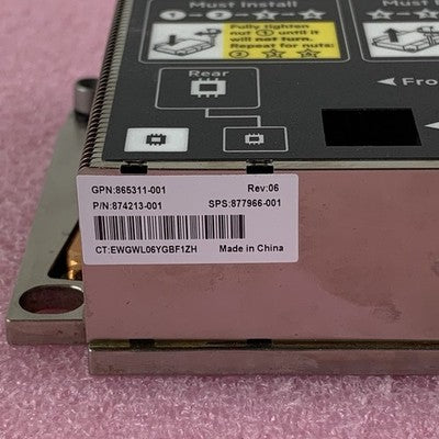HP BL460c Gen10 874213-001 847492-001 Heatsinks For CPU - Lot Of 2