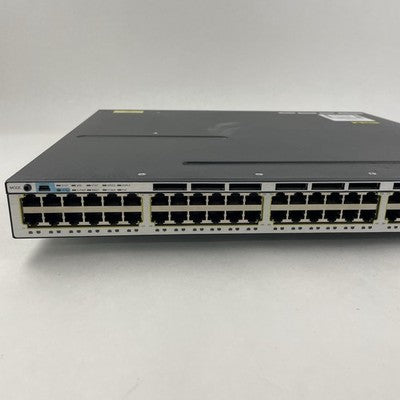 Cisco WS-C3750X-48PF-S 48 Port PoE Tested Reset