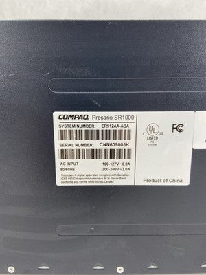 Compaq SR1810NX MT AMD Sempron 3200+ 1.8GHz 1.5GB RAM No HDD No OS